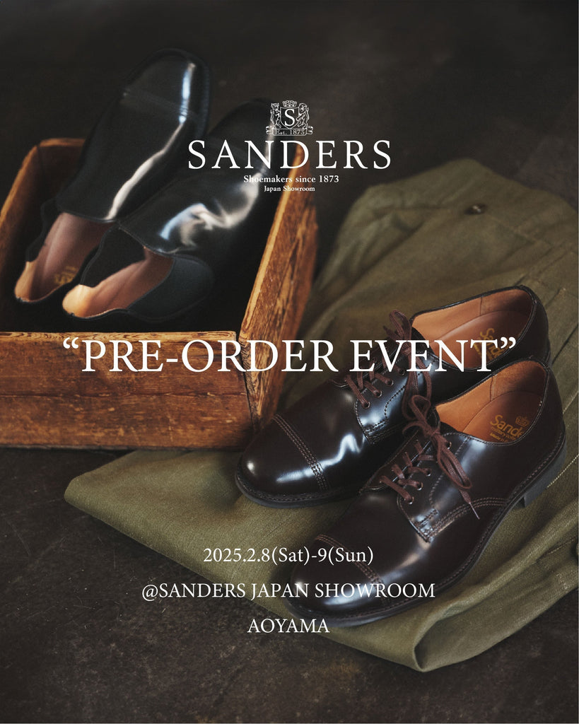 SANDERS 25AW "PRE-ORDER EVENT" in SANDERS JAPAN SHOWROOM AOYAMA開催!!