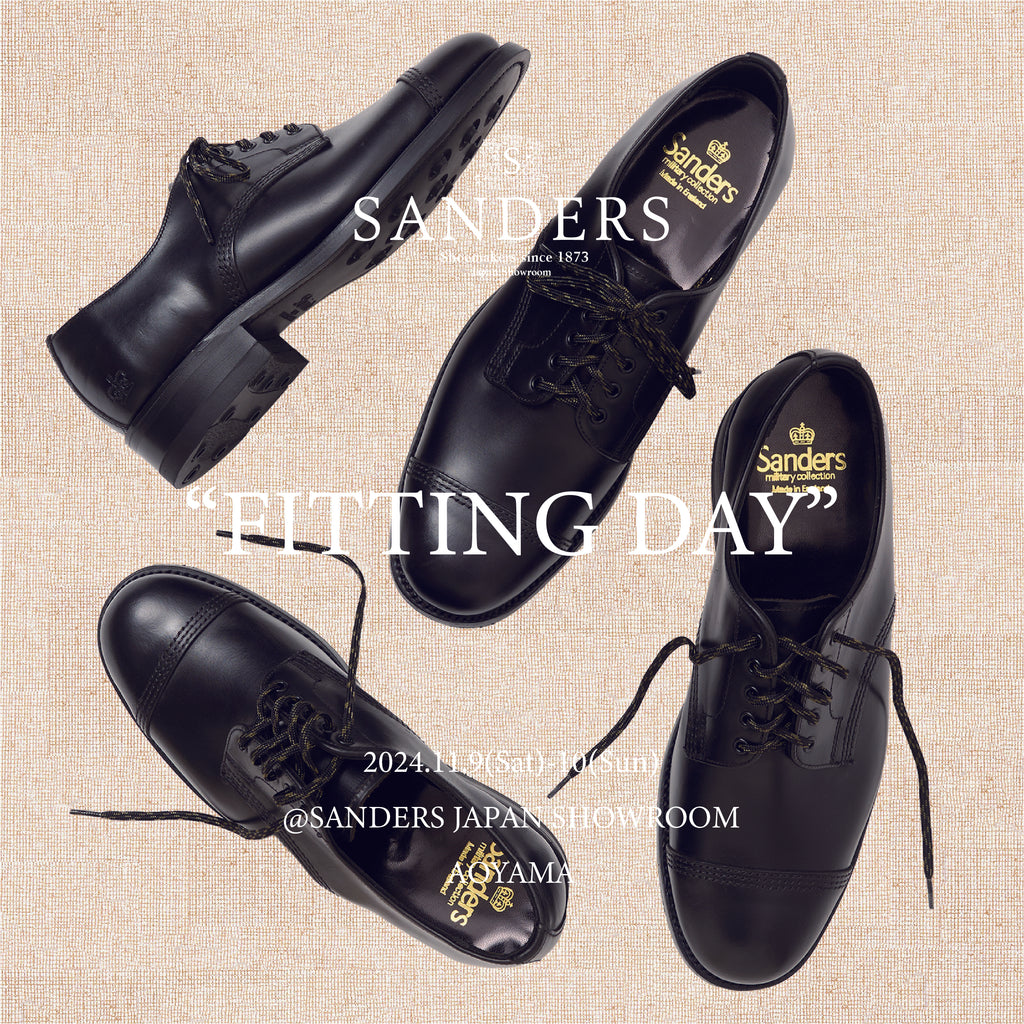 SANDERS "FITTING DAY" in AOYAMA (11/9-/10) 開催決定!!!