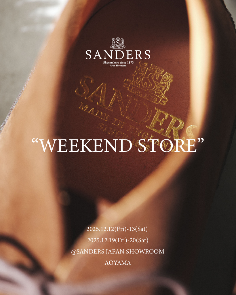 SANDERS "WEEKEND STORE" Double Weekend in December @ AOYAMA (12/12-/13,12/19-/20) 開催!!!