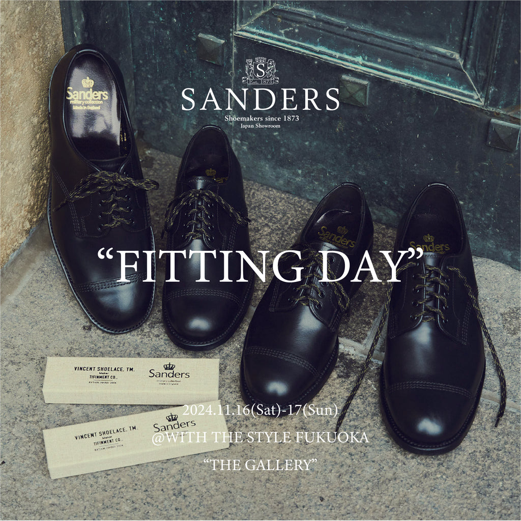 SANDERS "FITTING DAY" in FUKUOKA (11/16-/17) 開催決定!!!