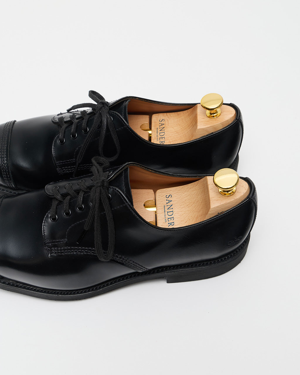【極美品】SANDERS Military Officer シューツリー付き 極美品】SANDERS Military Officer シューツリー付き