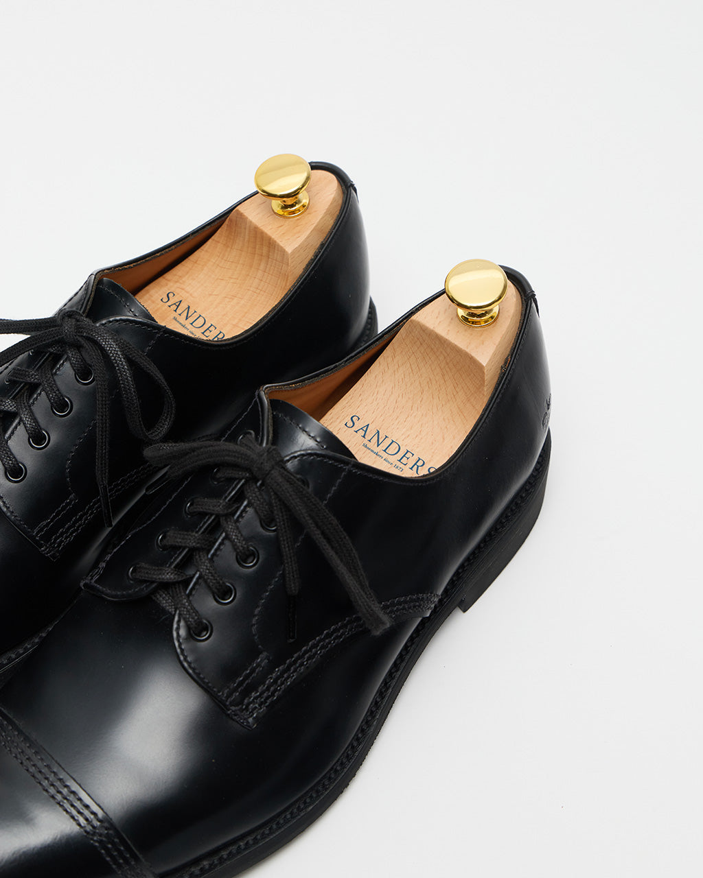 【極美品】SANDERS Military Officer シューツリー付き 極美品】SANDERS Military Officer シューツリー付き