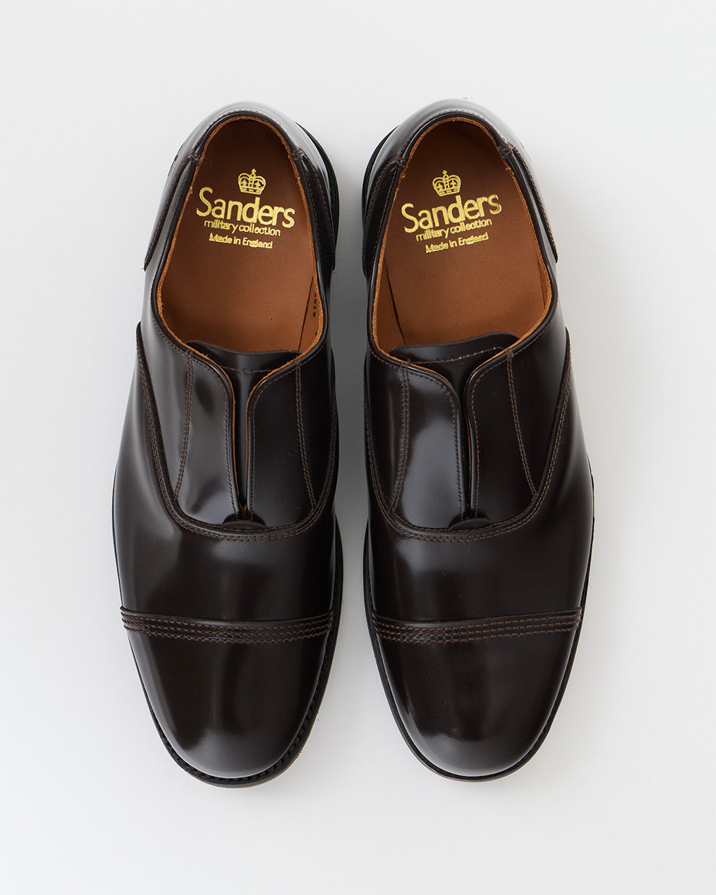 【美品】Sanders Officer Shoe No 1384B GB 6 Sanders】MILITRAY OFFICER SHOES BLACK – Blue Beach Denim